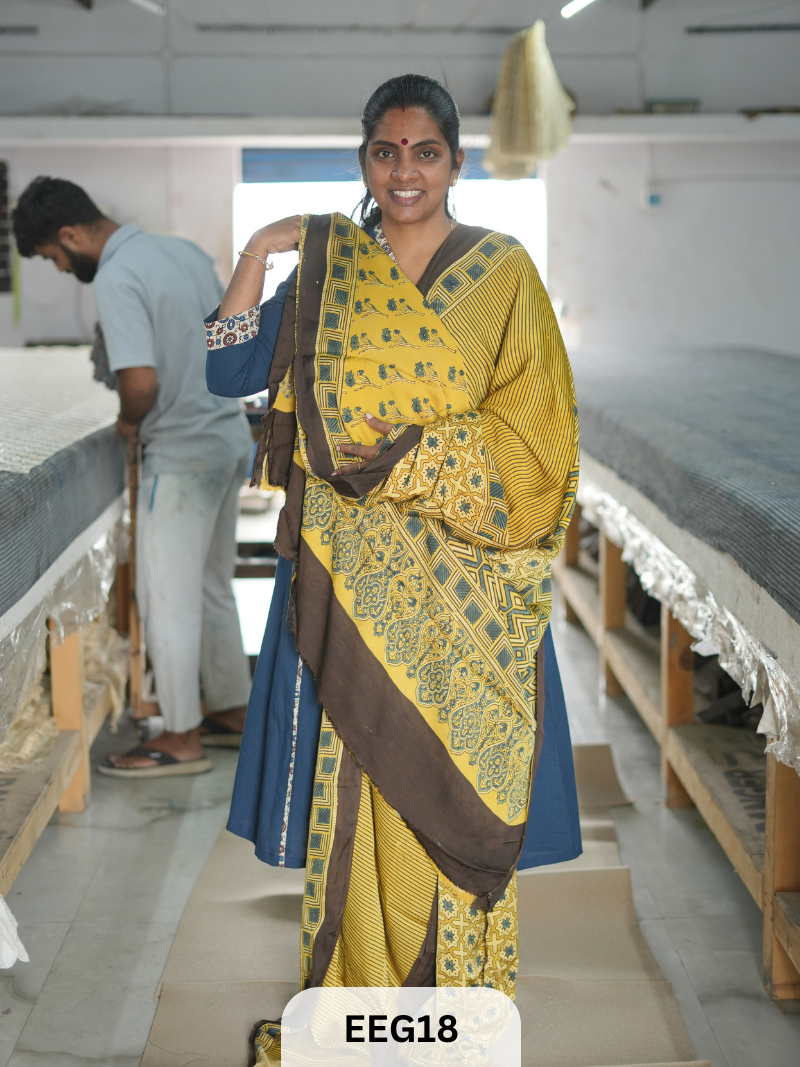 AJRAKH MODAL SAREE