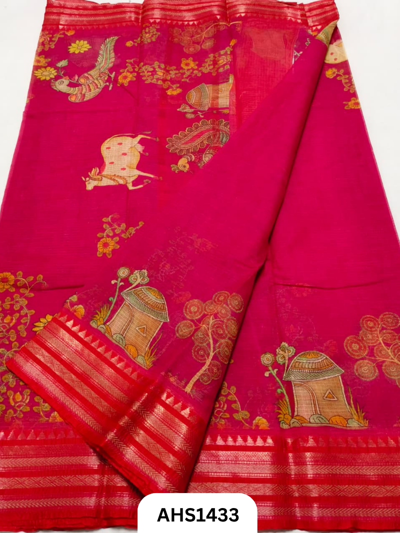 Pure Kota Cotton Digital Print Saree