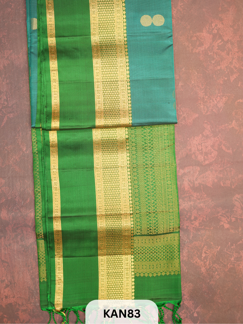 KANCHIPURAM HANDLOOM PURE SOFT SILK