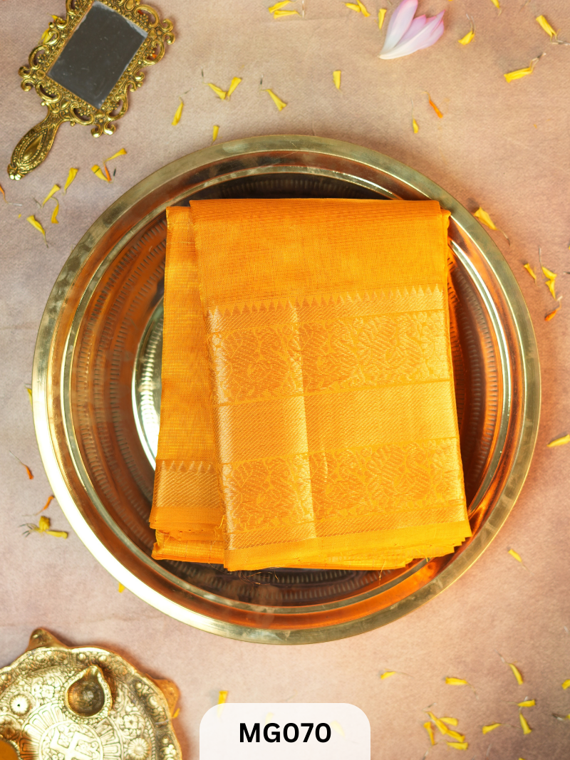 Handloom Mangalgiri pattu saree with Kanchi border Saree Story with Shanmuga Priya