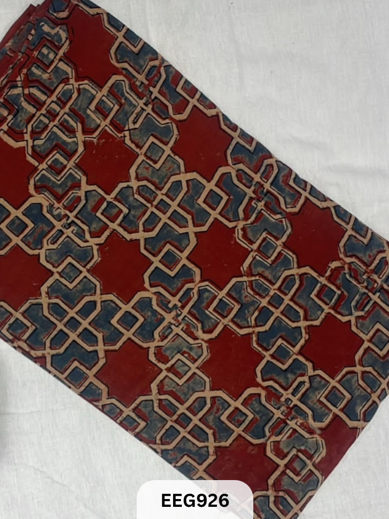 COTTON AJRAKH FABRIC-1MTR