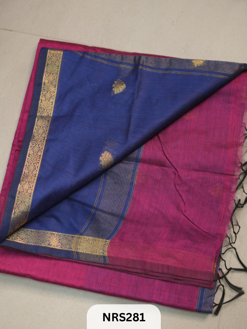 CHANDERI INSPIRED MAHESWARI SAREE