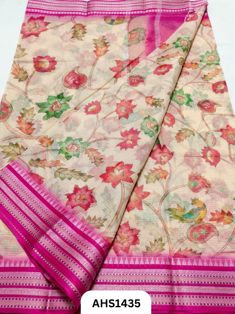 Pure Kota Cotton Digital Print Saree