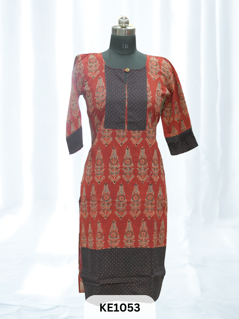COTTON NATURAL KURTI