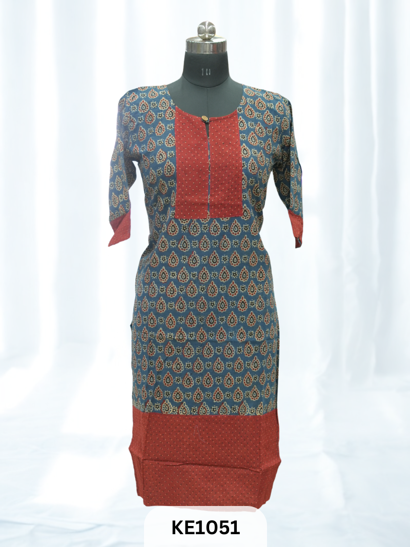 COTTON NATURAL KURTI