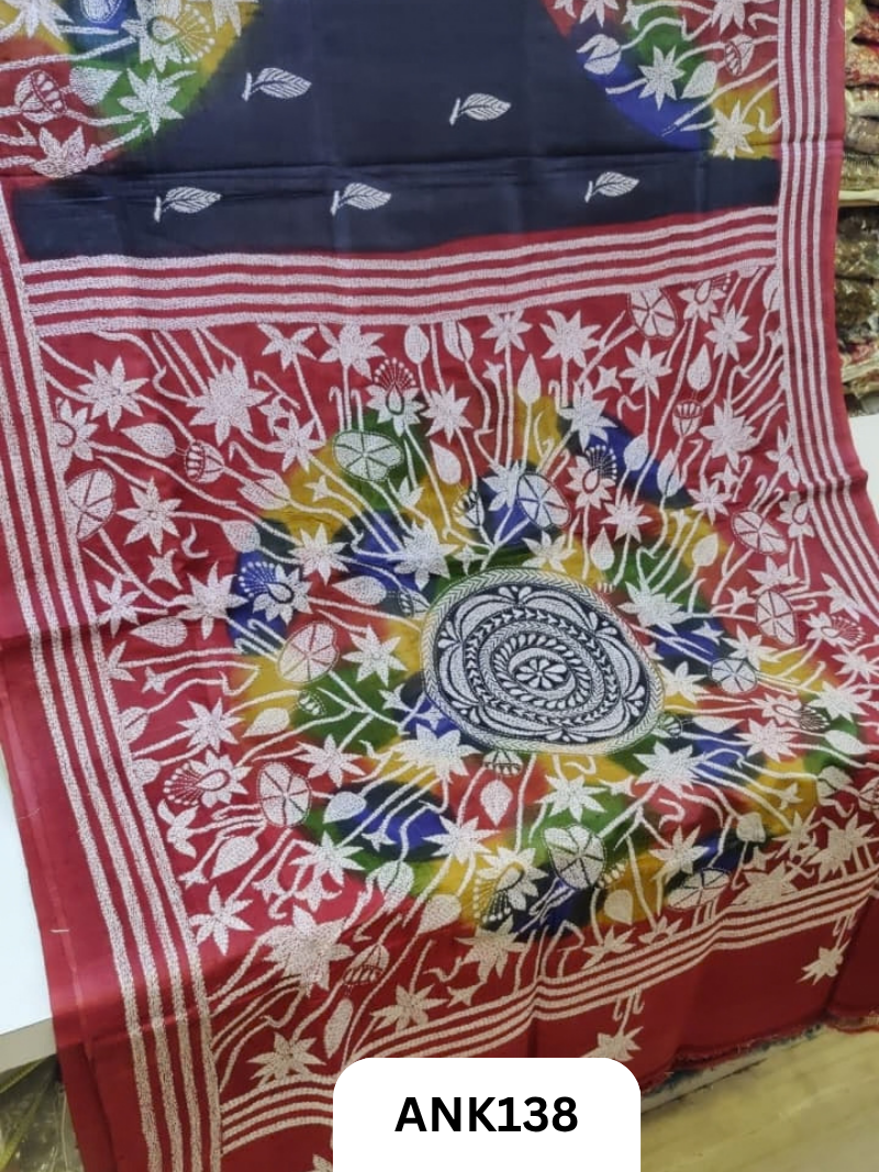 Pure Handloom baluchari Silk Saree