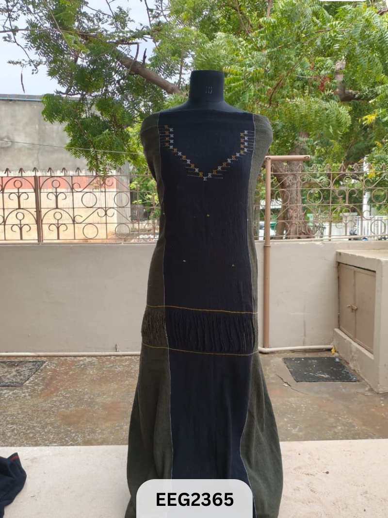 TANGALIYA ARTWORK KALA COTTON TOP-LENGTH 2.75MTR -PANNA 44