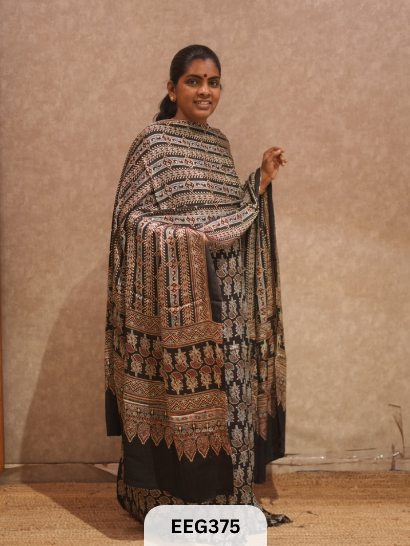 AJRAKH MODAL 2 PCS-UNSTITCHED