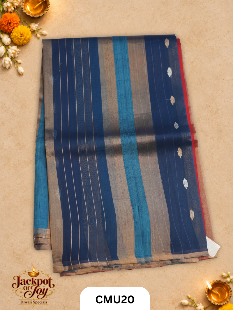 Banarasi Kora Organza Pure Handloom Saree