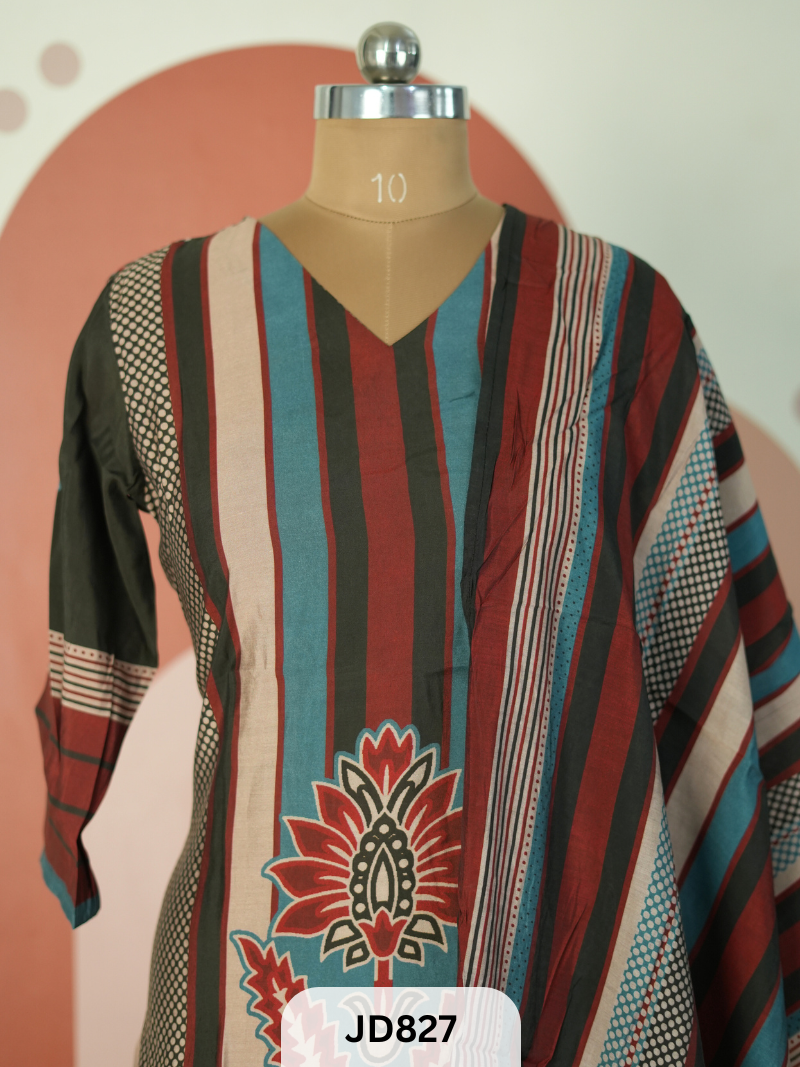 AJRAKH COTTON SALWAR SET