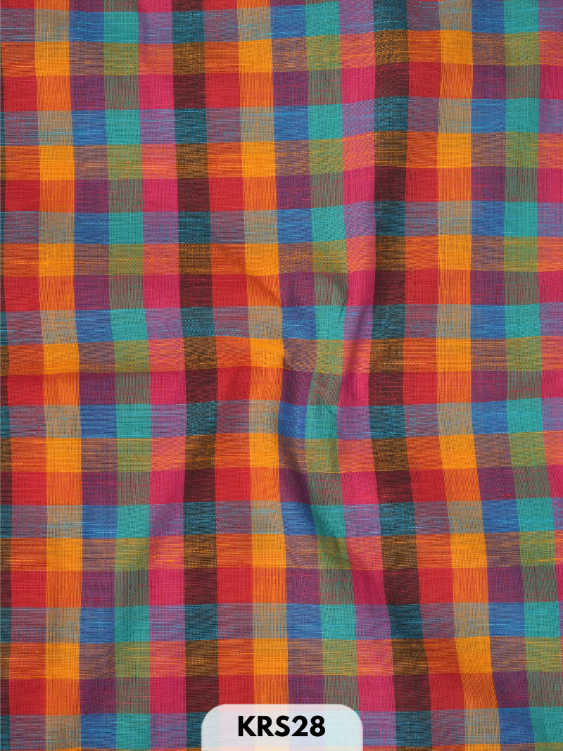 MADRAS KATTAM FABRIC-1 MTR