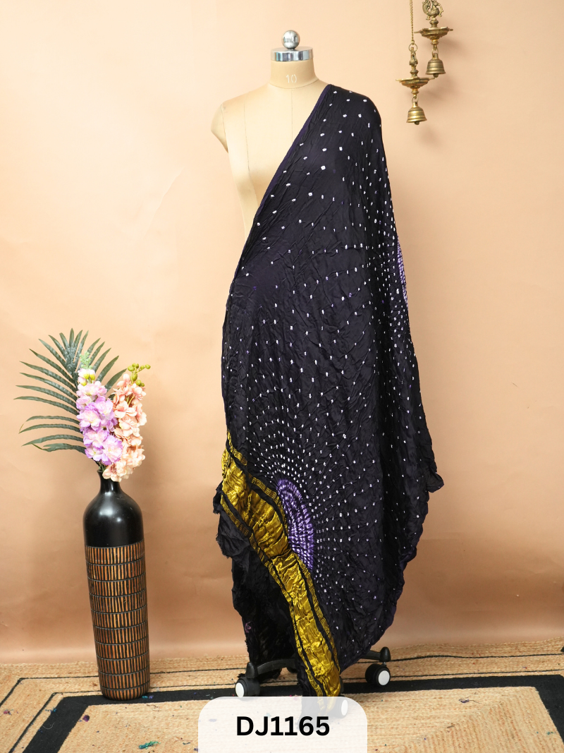 BANDHANI BORDERLESS WITH LAGDI PATTA - DUPATTA