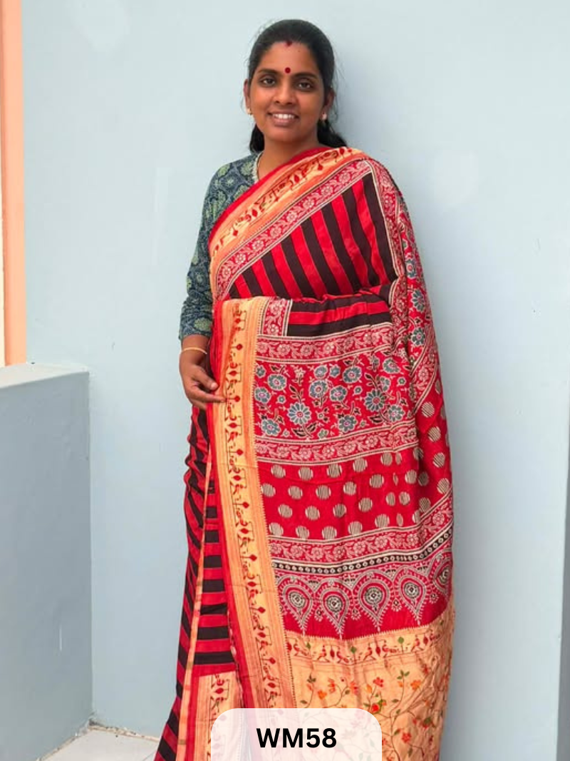 MODAL WITH PAITHANI SAREE