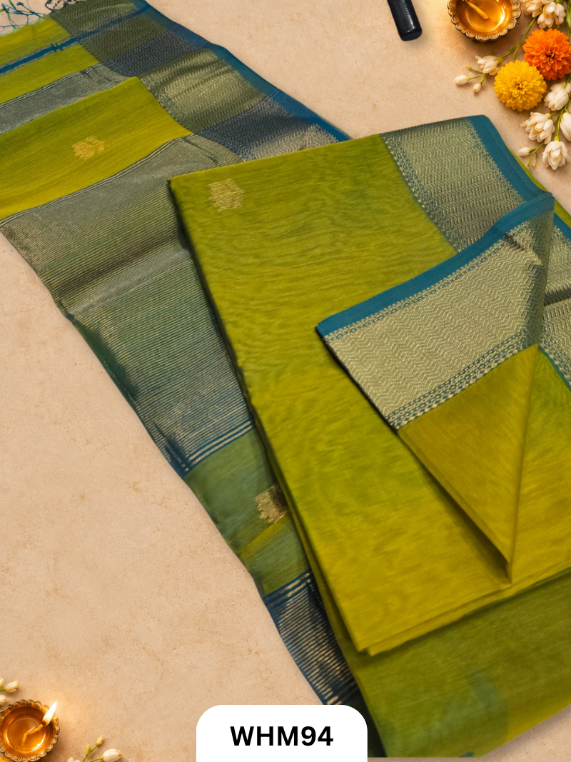 Maheshwari handloom Lotus butta sarees