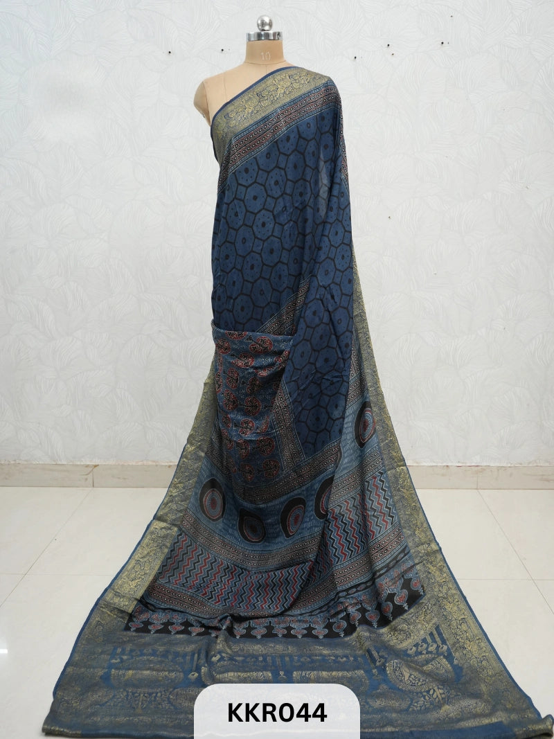 DOLA SILK - AJRAKH HANDBLOCK PRINT