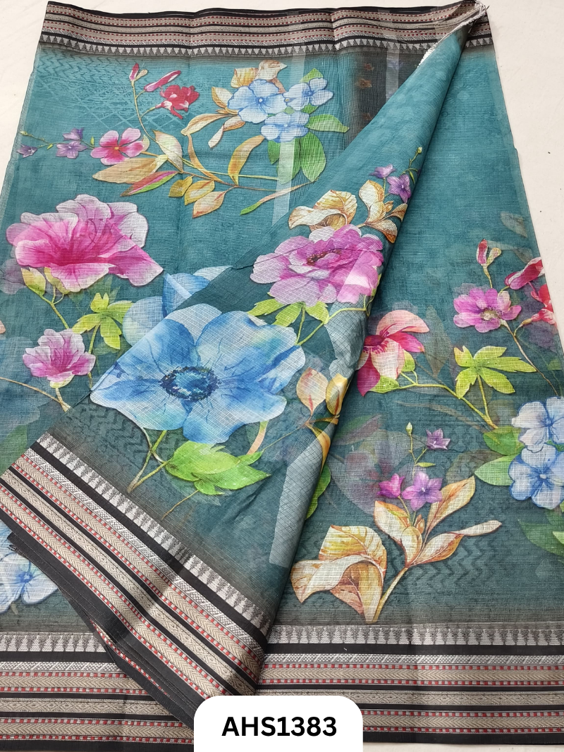Pure Kota Cotton Digital Print Saree