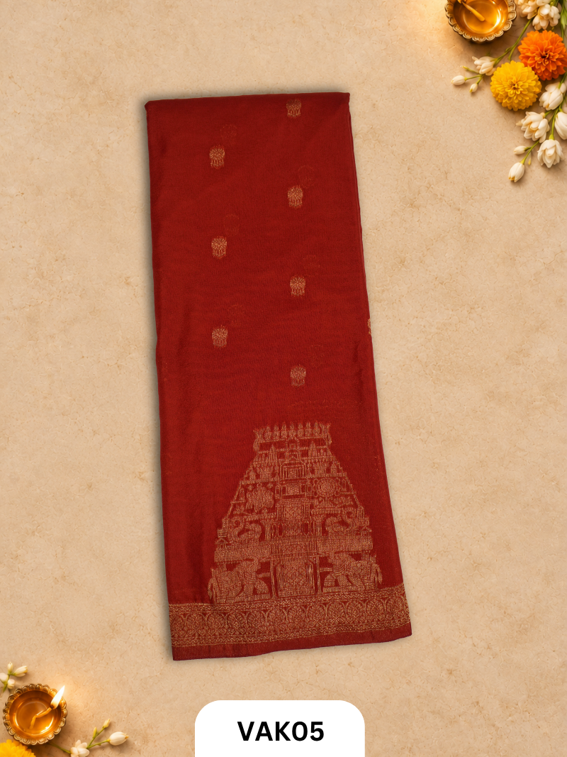 Banarasi Viscose Temple Weaving saree