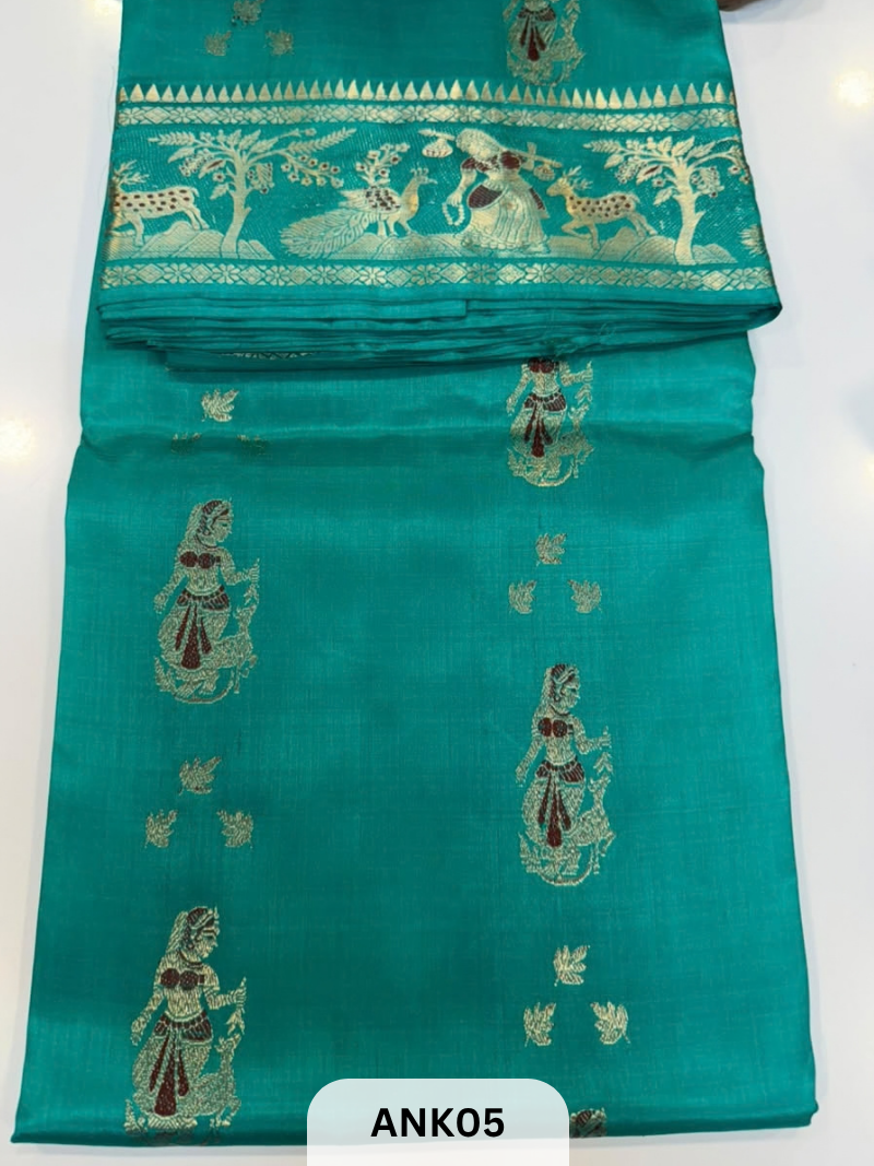 Pure Handloom baluchari Silk Saree