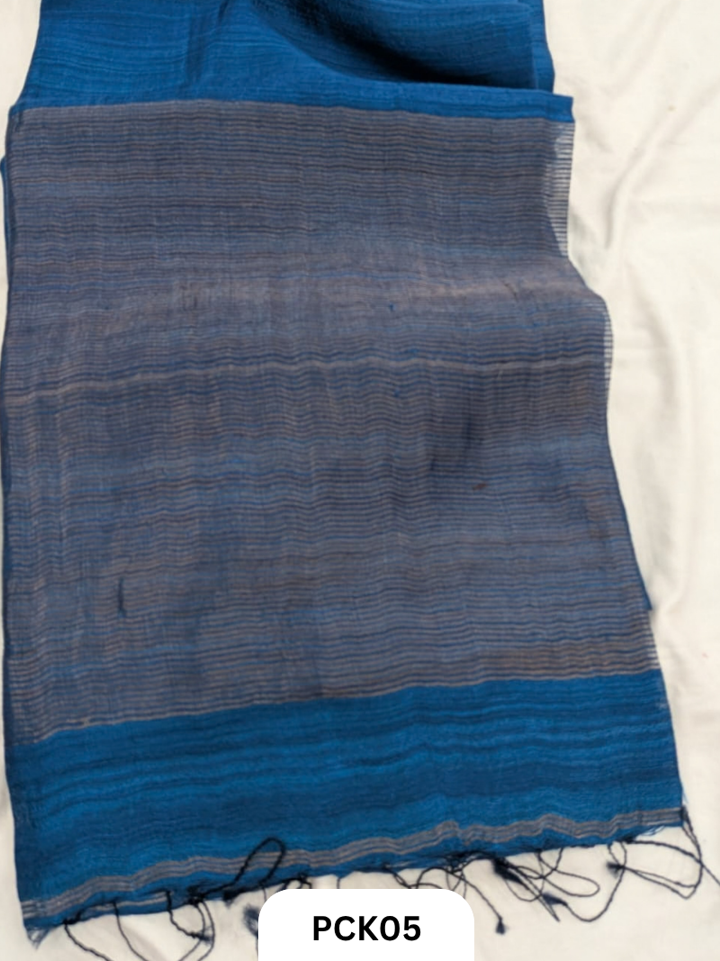 Pure Handloom Matka Plain Saree