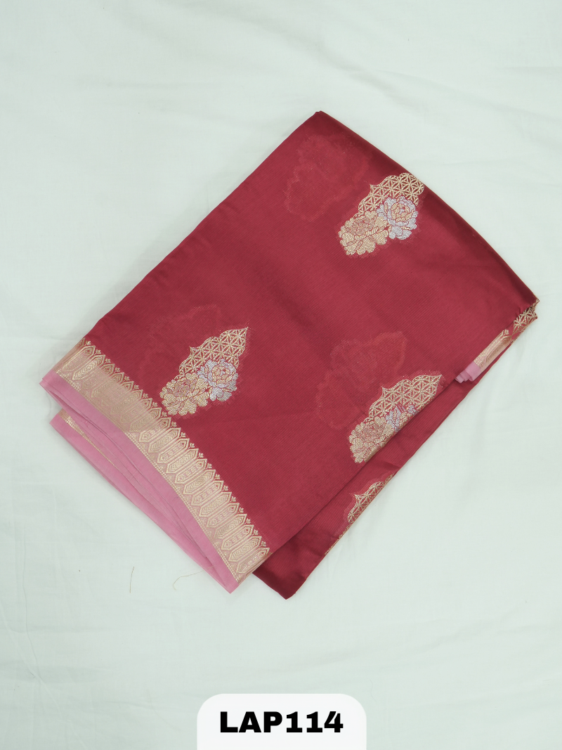Banaras kora dupion silk saree
