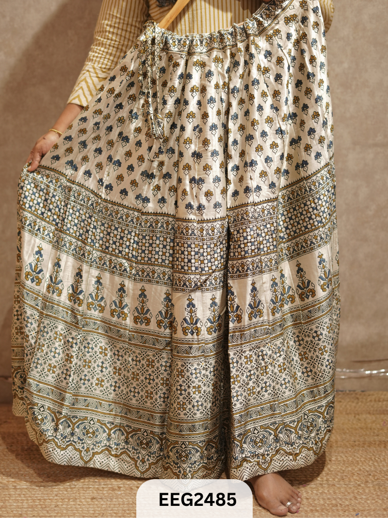 MUSHRU SKIRT 6 MTRS. FLARE-FREE SIZE