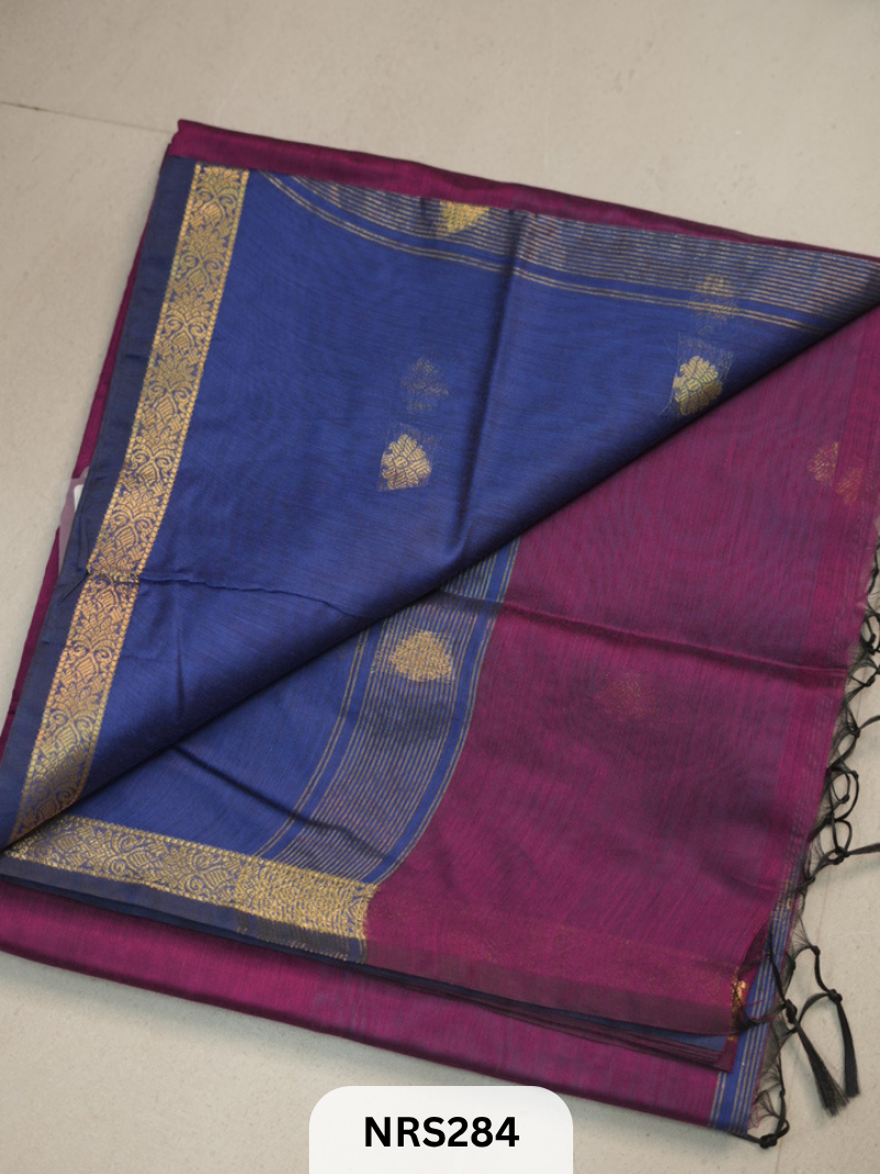 CHANDERI INSPIRED MAHESWARI SAREE