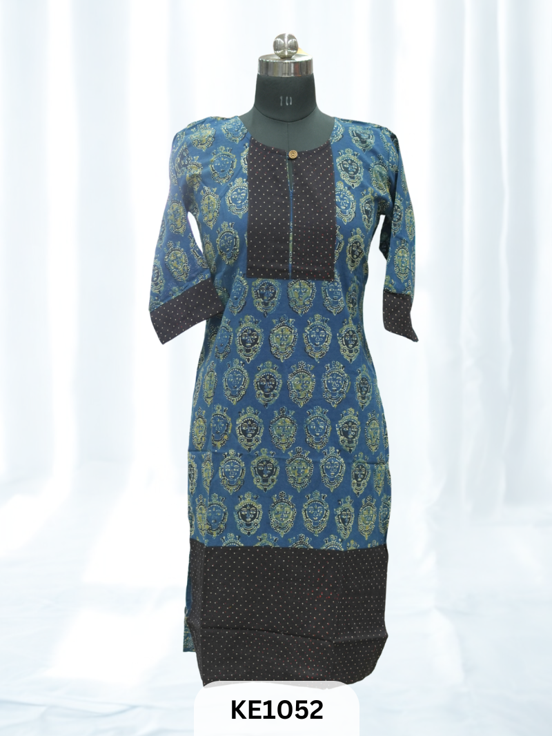 COTTON NATURAL KURTI