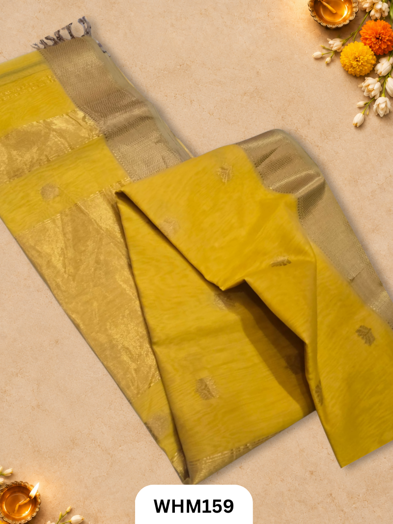 Maheshwari handloom Lotus butta sarees