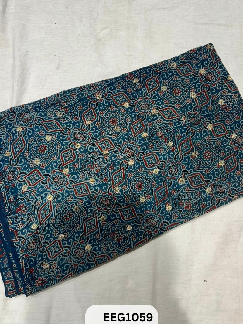 DOLA SILK AJRAKH FABRIC-1MTR