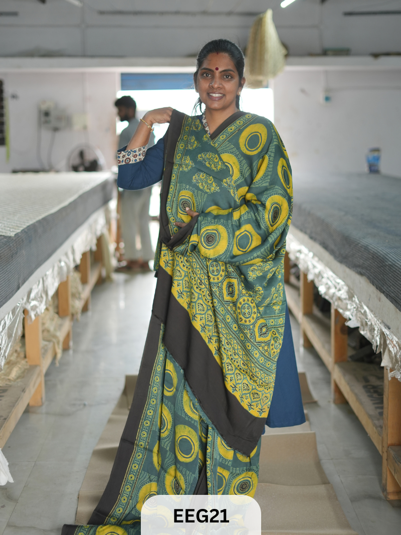 AJRAKH MODAL SAREE