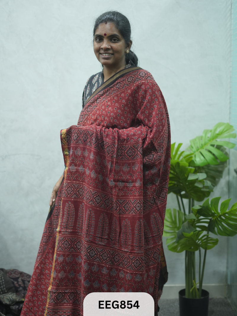 KOTA DORIA AJRAKH SAREE