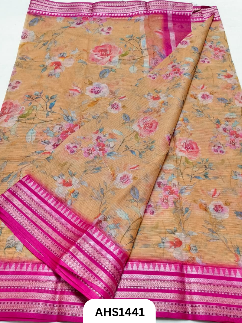 Pure Kota Cotton Digital Print Saree