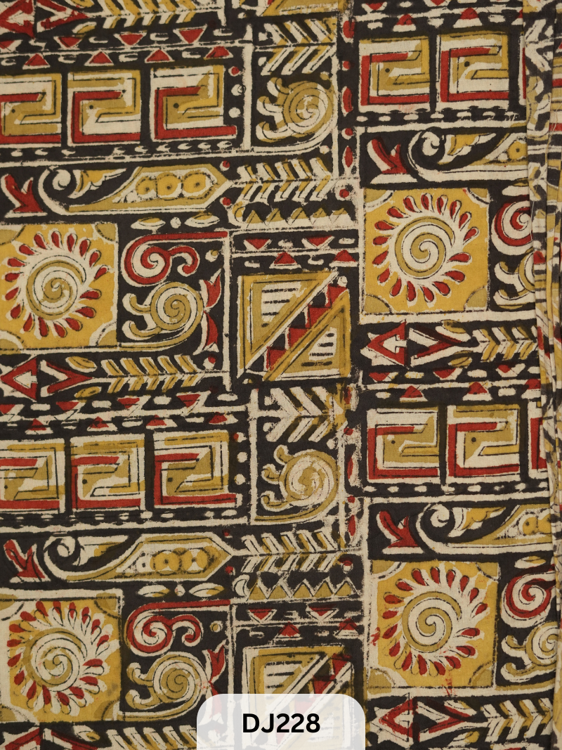 Kalamkari Hand printed - Fabric -1mtr