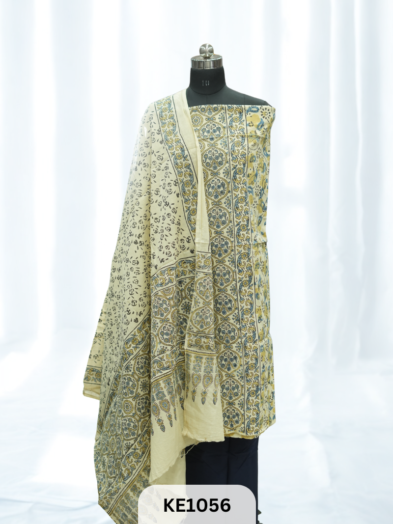 PURE COTTON AJRAKH SALWAR - VEGETABLE PRINT