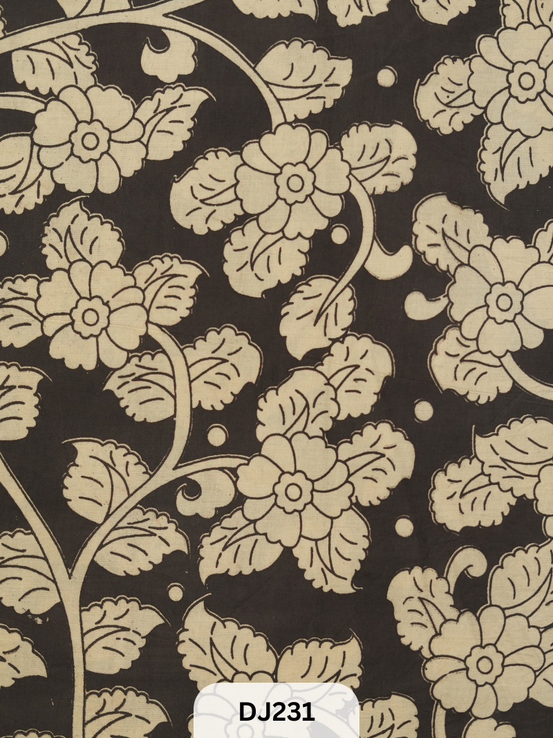 Kalamkari Hand printed - Fabric -1mtr