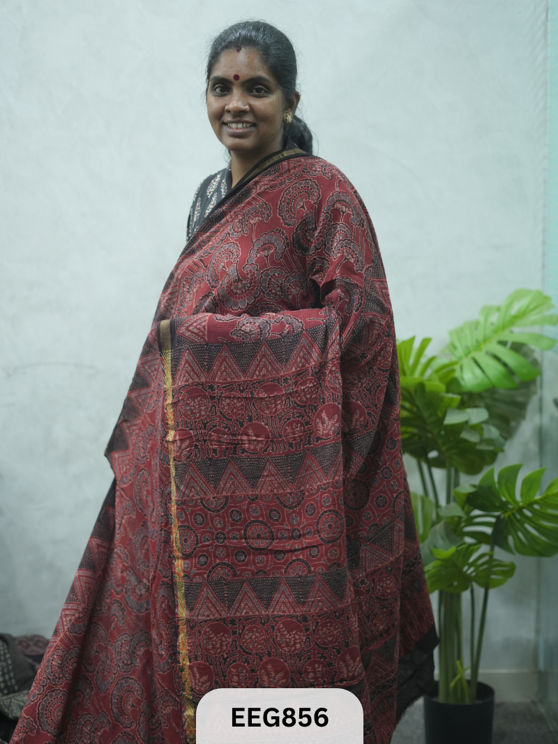 KOTA DORIA AJRAKH SAREE