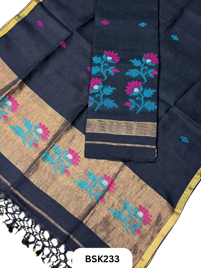 Pure Jayashree Linen By Linen - Top 2.6 Duppatta