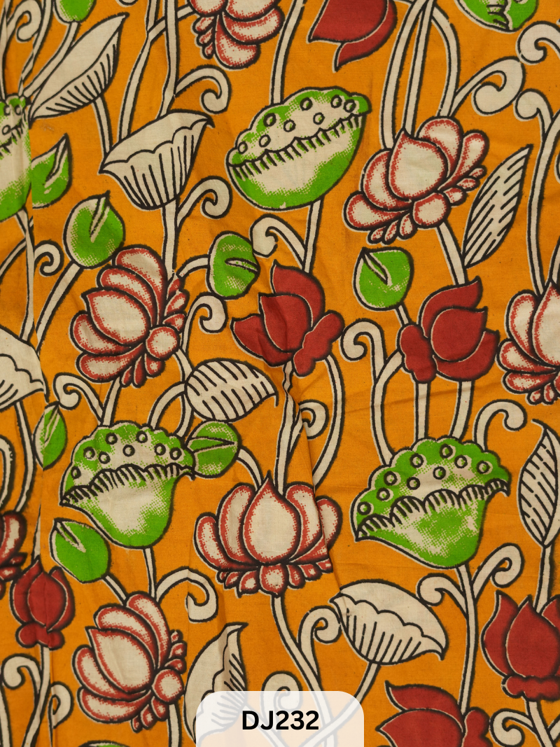 Kalamkari Hand printed - Fabric -1mtr