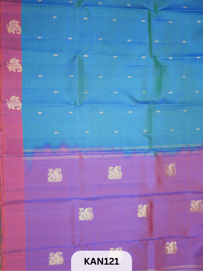 KANCHIPURAM BUTTA BORDER SAREE