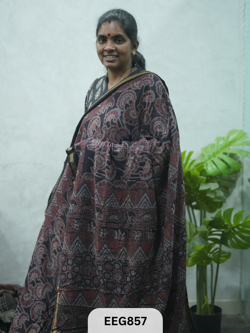 KOTA DORIA AJRAKH SAREE