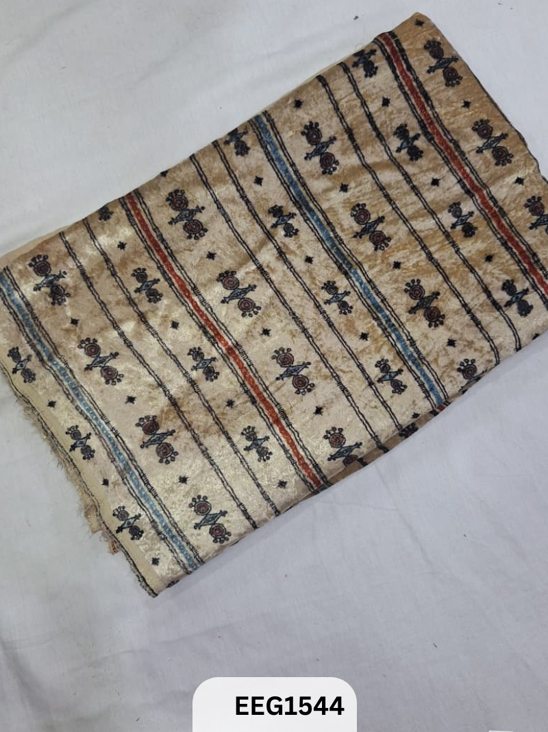 VELVET AJRAKH PRINT FABRIC-1MTR