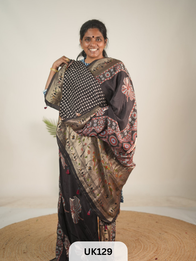 DOLA AJRAKH SAREE