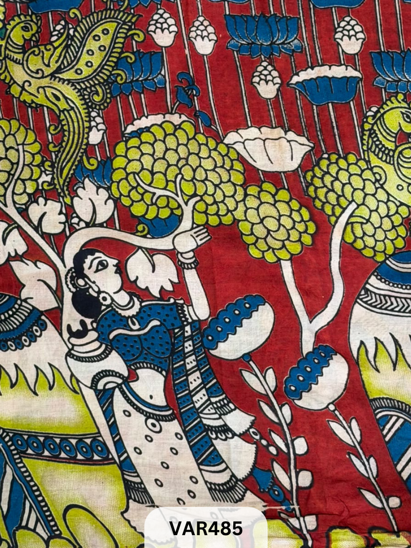 Kalamkari Hand printed - Fabric -1.5mtr