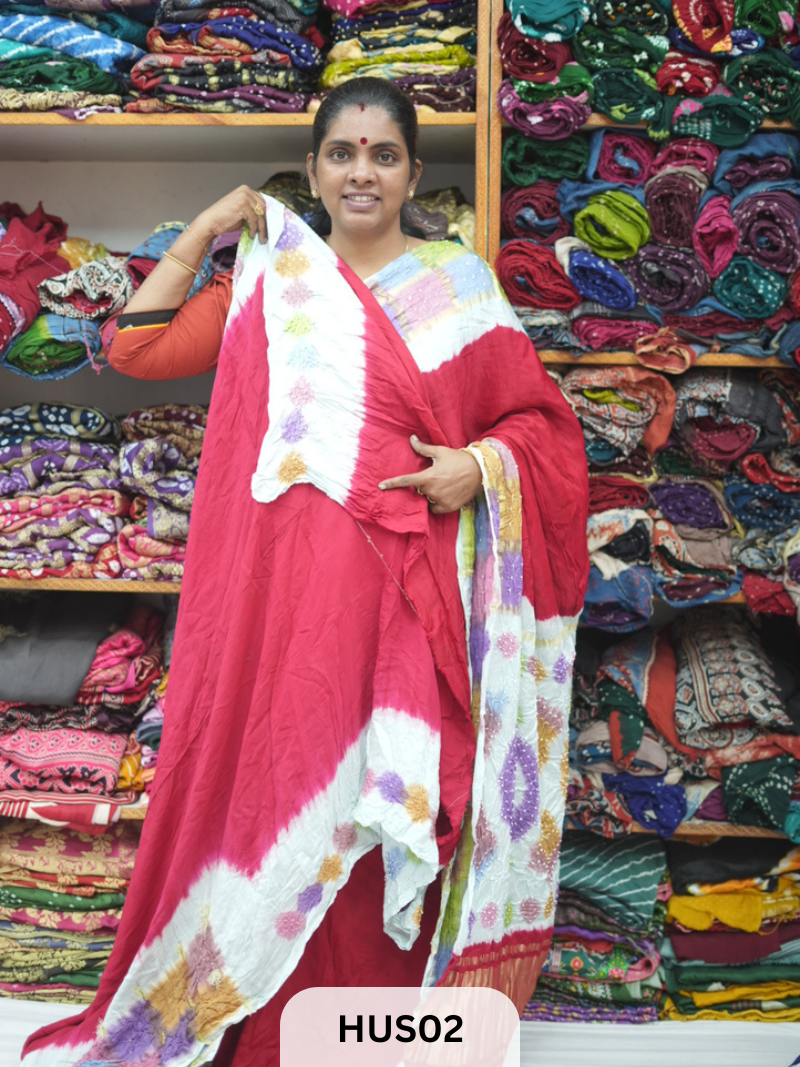 PURE MODAL WITH CHECKS MULTI COLOUR BORDER