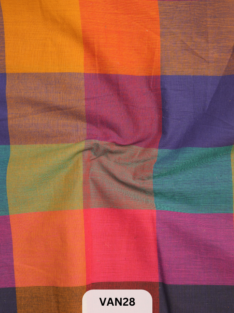 MADRAS KATTAM FABRIC - 1 MTR
