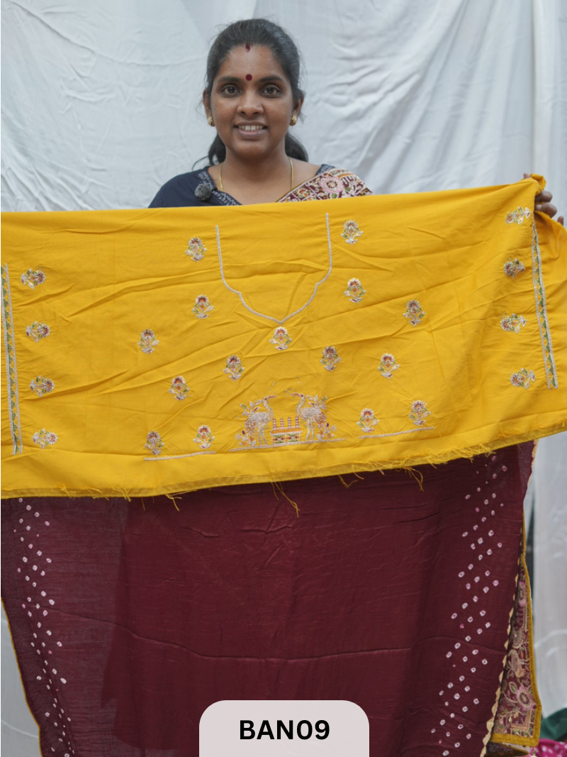 BANDHANI DESIGNER WORK WITH LAGDI PALLU