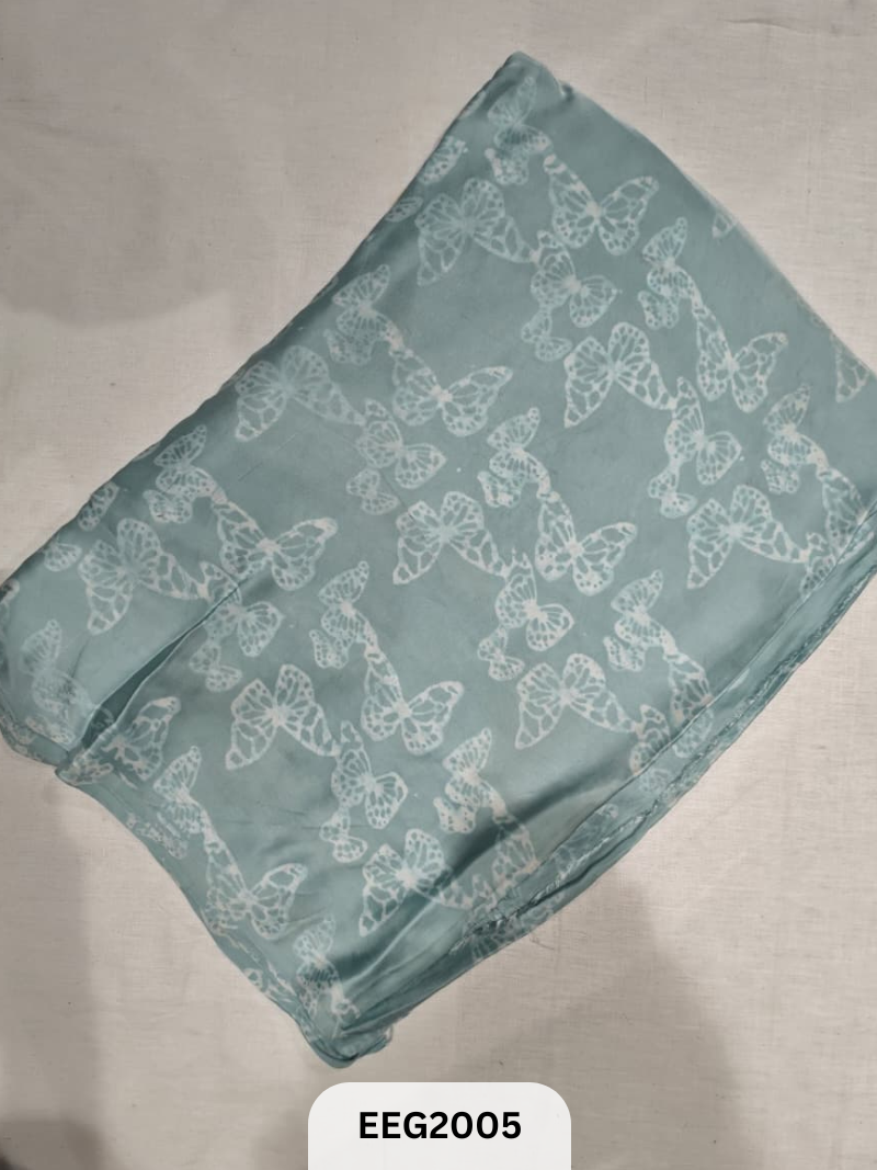 MODAL SILK WITH AJRAKH BATIK HANDBLOCK PRINT - 1MTR