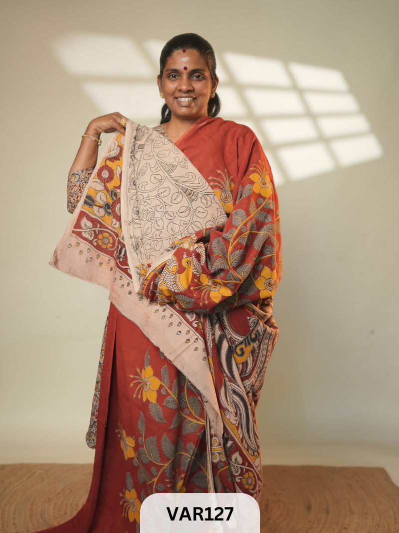 KALAMKARI COTTON SAREE