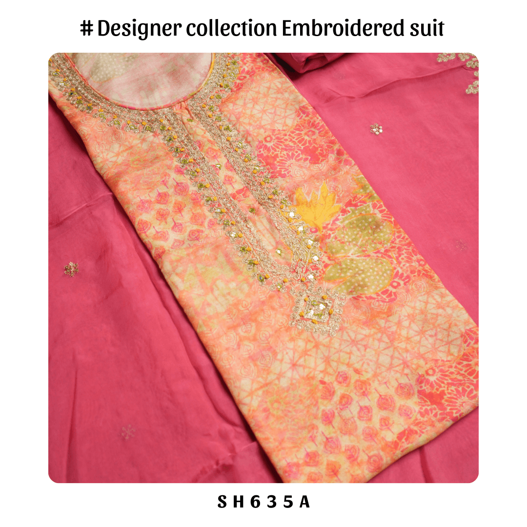 Designer collection salwar suit with embroidary work
