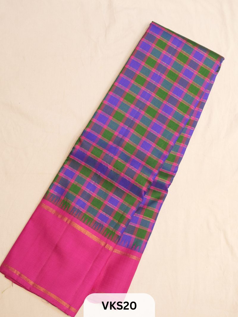 KANCHIPURAM KATTAM SAREE